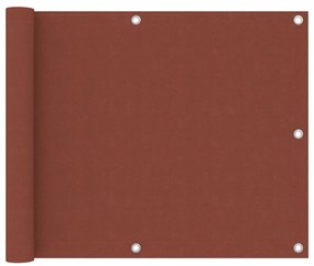 Paravento Da Balcone Terracotta 75x300 Cm Tessuto Oxford /