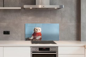 Pannello paraschizzi cucina Gatto seduto 100x50 cm