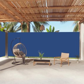 Tenda Da Sole Laterale Retrattile Blu 220x1000 Cm /