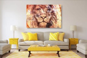 Quadro su tela – Volto del leone