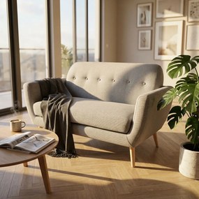 HANSEL - divano stile scandinavo in tessuto