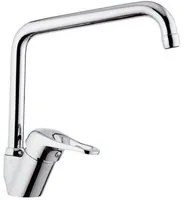 Rubinetto monoacqua per lavello, con bocca alta a u girevole - serie kiss cod 76205