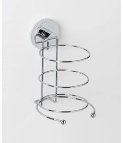 WENKO 20896100 - Supporto per asciugacapelli VACUUM-LOC MILAZZO 12x17 cm cromo lucido