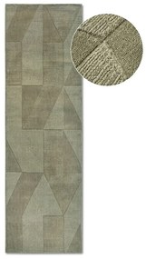 Passatoia verde in lana tessuta a mano 80x250 cm Ursule - Villeroy&amp;Boch