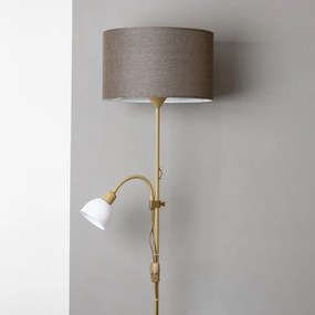 Brilagi - Lampada da terra CERIA 2 in 1 1xE27/100W/230V + 1xE14/25W dorata/marrone