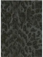 Clarke & Clarke Carta da parati Felis - Charcoal/ Rose Gold