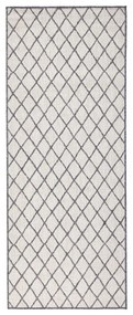 Tappeto da esterno grigio e crema , 80 x 350 cm Malaga - NORTHRUGS