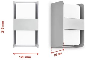 Telefunken 321004TF - Applique da esterno 1xE27/12W/230V IP44 argento