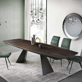 Tavolo allungabile 250 cm con piano in Rovere Termico GILMOUR
