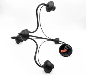 Lampadario a catena ANTON 3xE14/15W/230V nero