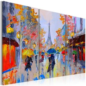 Quadro Rainy Paris  Colore colorful, Dimensioni e Misure 120x80