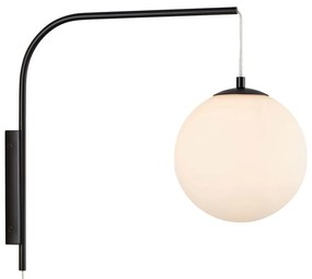 Lampada da parete bianca e nera (lunghezza 47,5 cm) Dione - Markslöjd