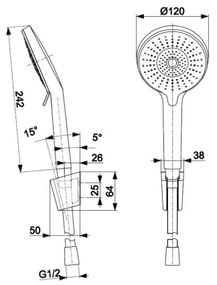 KFA Armatura 841-245-00 - Set da doccia OTAVA cromo lucido