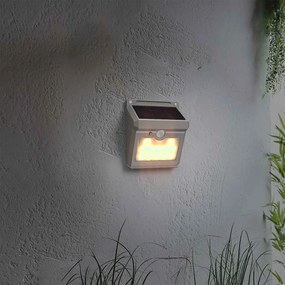 Applique Solare Rettangolare da parete IP65 con Sensore di Movimento Colore Bianco Naturale 4.000K