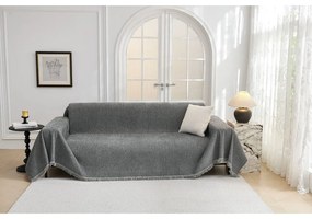 Copridivano grigio scuro per divano a 2 posti Talo – Filumi