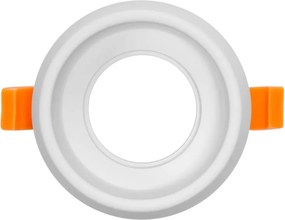 Portafaretto GU10 e MR16 in Gesso Pitturabile Tondo Foro Ø65mm