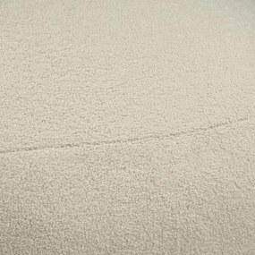 Puof a sacco color crema con rivestimento in bouclé Snug 100 – SLOWDOWN