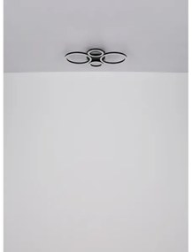 Globo 48039-40 - Lampada LED da soffitto LORETTA LED/40W/230V Ø35,5x53 cm nera