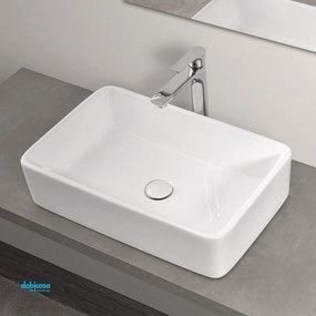 Lavabo D'Appoggio 48x38 Bianco Lucido