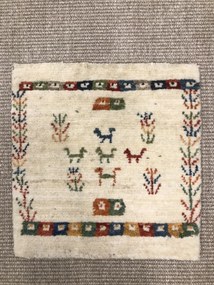 Gabbeh Tappeto persiano 40x40 Beige (Iran) Annodato A Mano