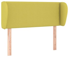 Testiera ad orecchio verde 103x23x78/88 cm in similpelle