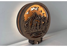 Li-Go 23583/DUB2 - Lampada da tavolo decorativa dimmerabile a LED/12W/230V 20x22 cm rovere