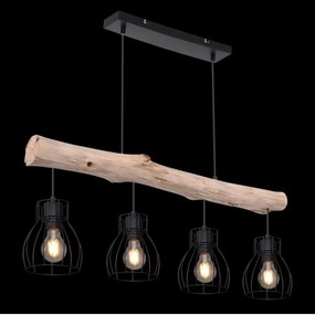 Globo 15326-4N - Lampadario a sospensione con filo MINA 4xE27/40W/230V