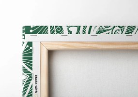 Stampa su tela – Mandala armonia su sfondo verde