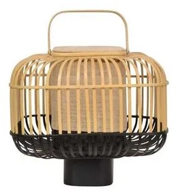 Bamboo Quadrato Lampada da Tavolo S Nero - Forestier