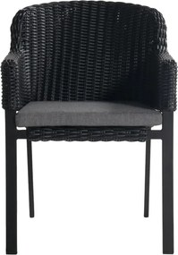 Černá plastová zahradní židle Cairo – Hartman
