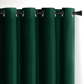 Tenda parzialmente oscurante verde scuro in velluto 140x270 cm Eyelets – Restilo