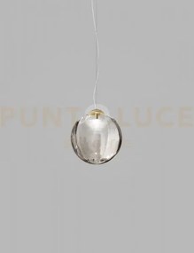 Puppet ring sospensione g fume' trasparente oro satinato 1 luce att...