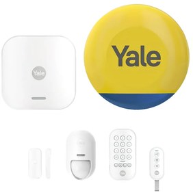 Kit sistema di allarme per casa senza fili Smart  YALE  con sensore di movimento, bianco