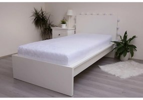 Foglio di microflanella elasticizzato bianco 180x200 cm - Jerry Fabrics