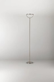 Perenz Piantana “Plato” • 190 × Ø 23 cm (diffusore D.25 × h 2,5) – bianco opaco / grigio titanio