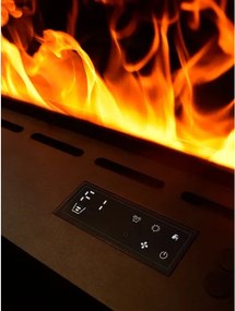Camino elettrico a Vapore Acqueo 3D bruciatore inserto da incasso L 120 DFVAPO120
