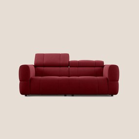 Giotto Divano modulare con opzione relax elettrico in microfibra effetto velluto impermeabile T09