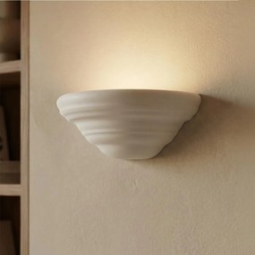 Applique da Parete G9 CONCHIGLIA in Gesso Pitturabile