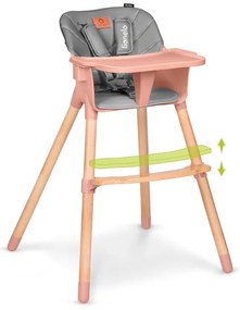 Lionelo - Seggiolone 2 in 1 KOEN Rosa