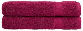 Asciugamani Per Sauna Solund 2 Pz Bordeaux 80x200cm 600gsm /