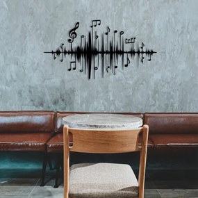 Decorazione da muro 69x37 cm appunti metallo