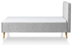 Letto matrimoniale imbottito grigio chiaro rete non inclusa 140x200 cm Smart – Meise Möbel