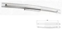 18W Designer Bend Glass Wall Fixture Chrome 4000K D985Mm