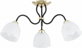 Lampadario a soffitto ARIEL 3xE27/15W/230V oro/nero