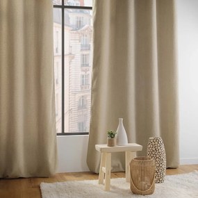 Tenda bouclé beige 140x240 cm Wooly - douceur d'intérieur