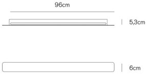 Line applique 31w 2000lm 3000k sand