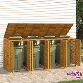 vidaXL Copribidone Quadruplo 210x89x117 cm in Legno Massello di Acacia