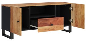 Mobile tv 105x33,5x46cm legno massello acacia legno multistrato