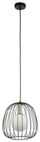 Lampadario a sospensione con filo BELL 1xG9/12W/230V diametro 24 cm nero/oro