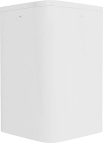 Plafoniera da soffitto E27 Quadrata IP54 in Alluminio - Bianca
